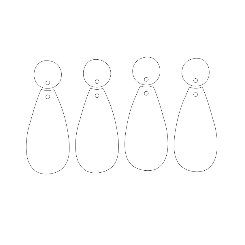 © Juggler Drops - 2 pair Set