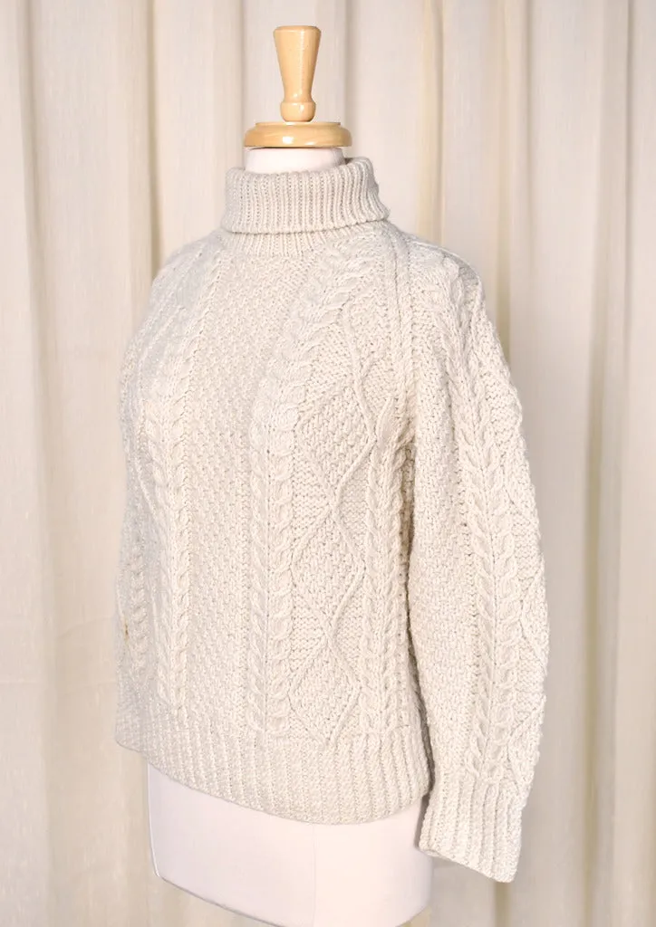 1960s Irish Cream Wool Sweater