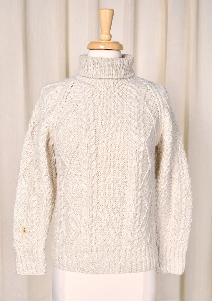 1960s Irish Cream Wool Sweater