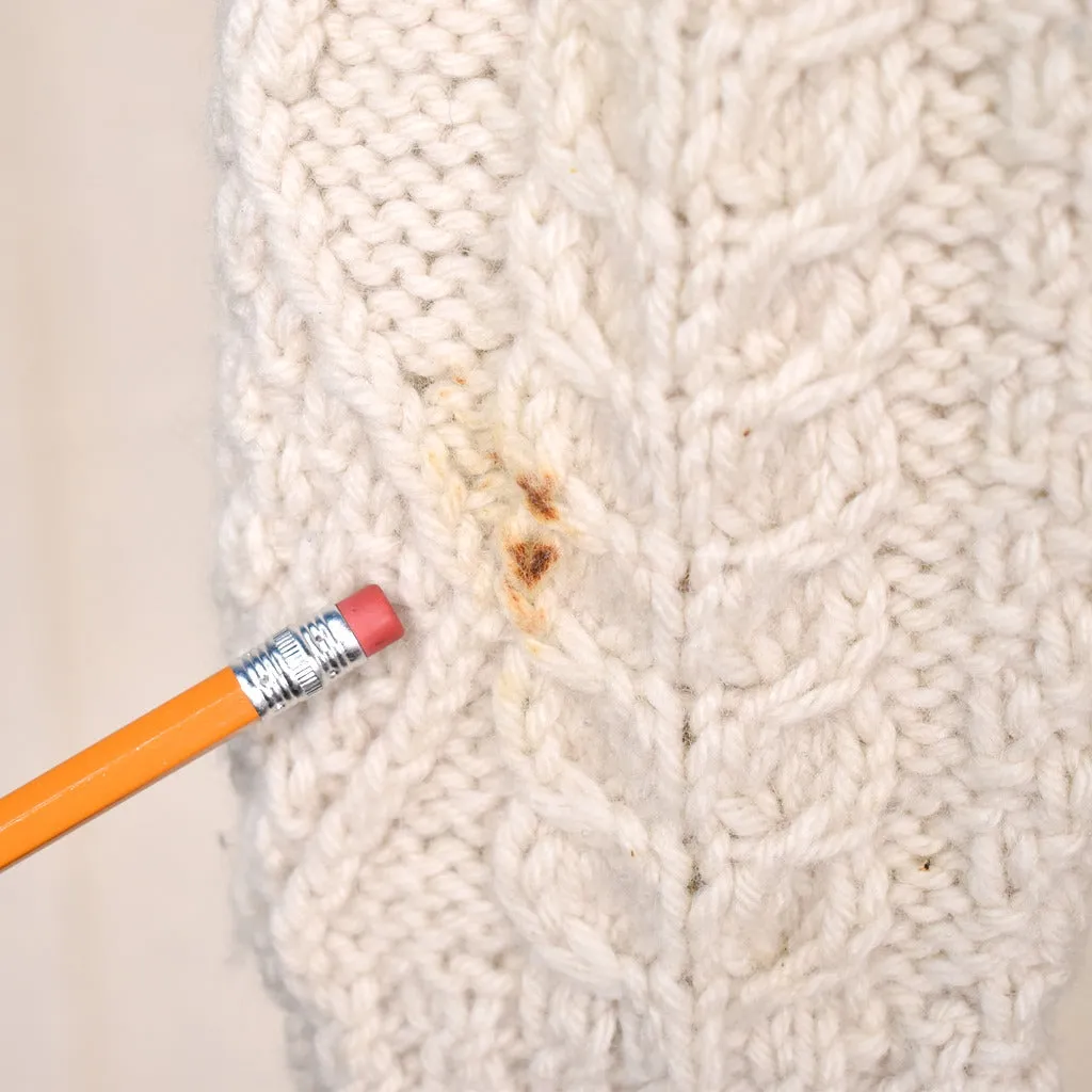 1960s Irish Cream Wool Sweater