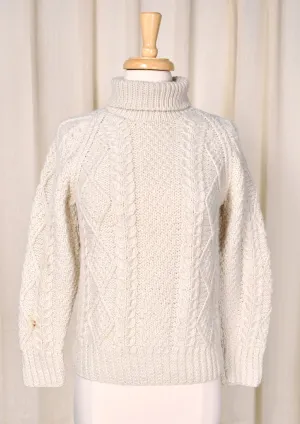 1960s Irish Cream Wool Sweater