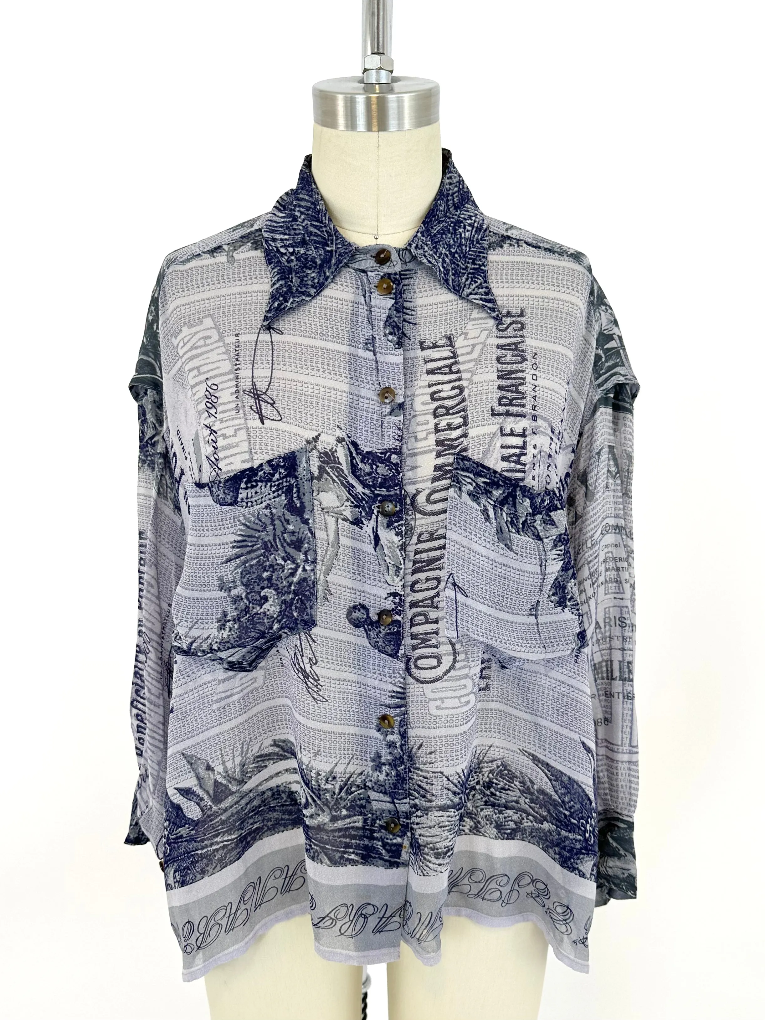 1986 Jean Paul Gaultier Pour Gibo Savana Shirt