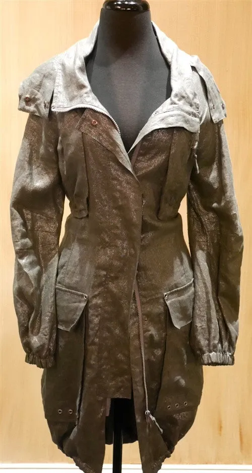 2 Ten Shimmer Zip/Snap Marshall Jacket