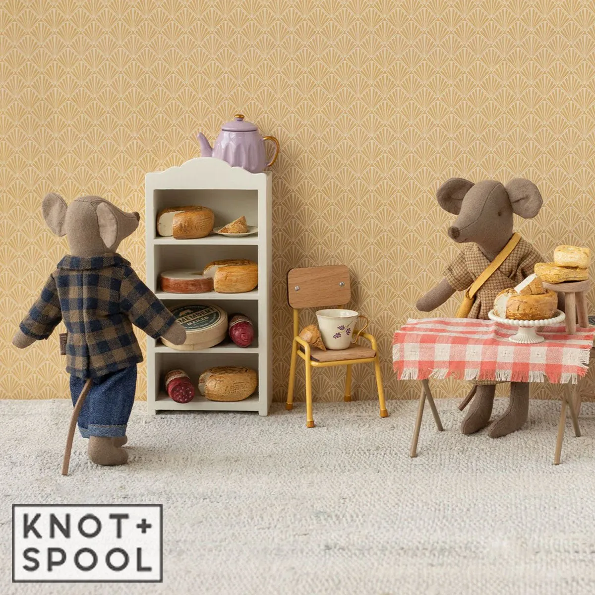 2025 Maileg Dad Mouse Brown-Checkered Shirt & Pants