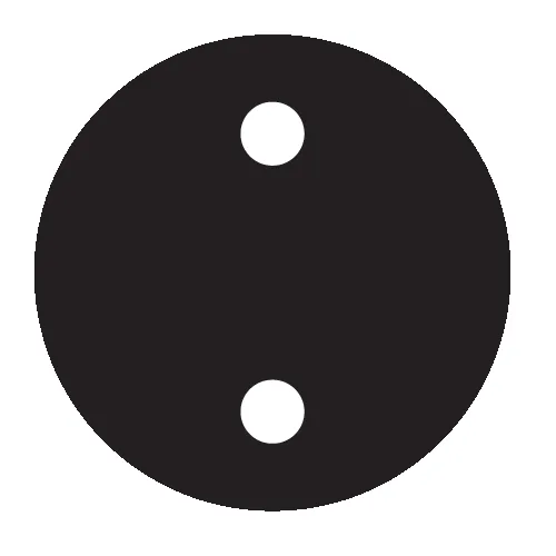 20mm Dot Circle Charms - 10 Pairs