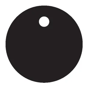 20mm Dot Circle Charms - 10 Pairs