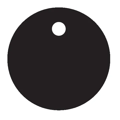 25mm Dot Circle Charms - 10 Pairs
