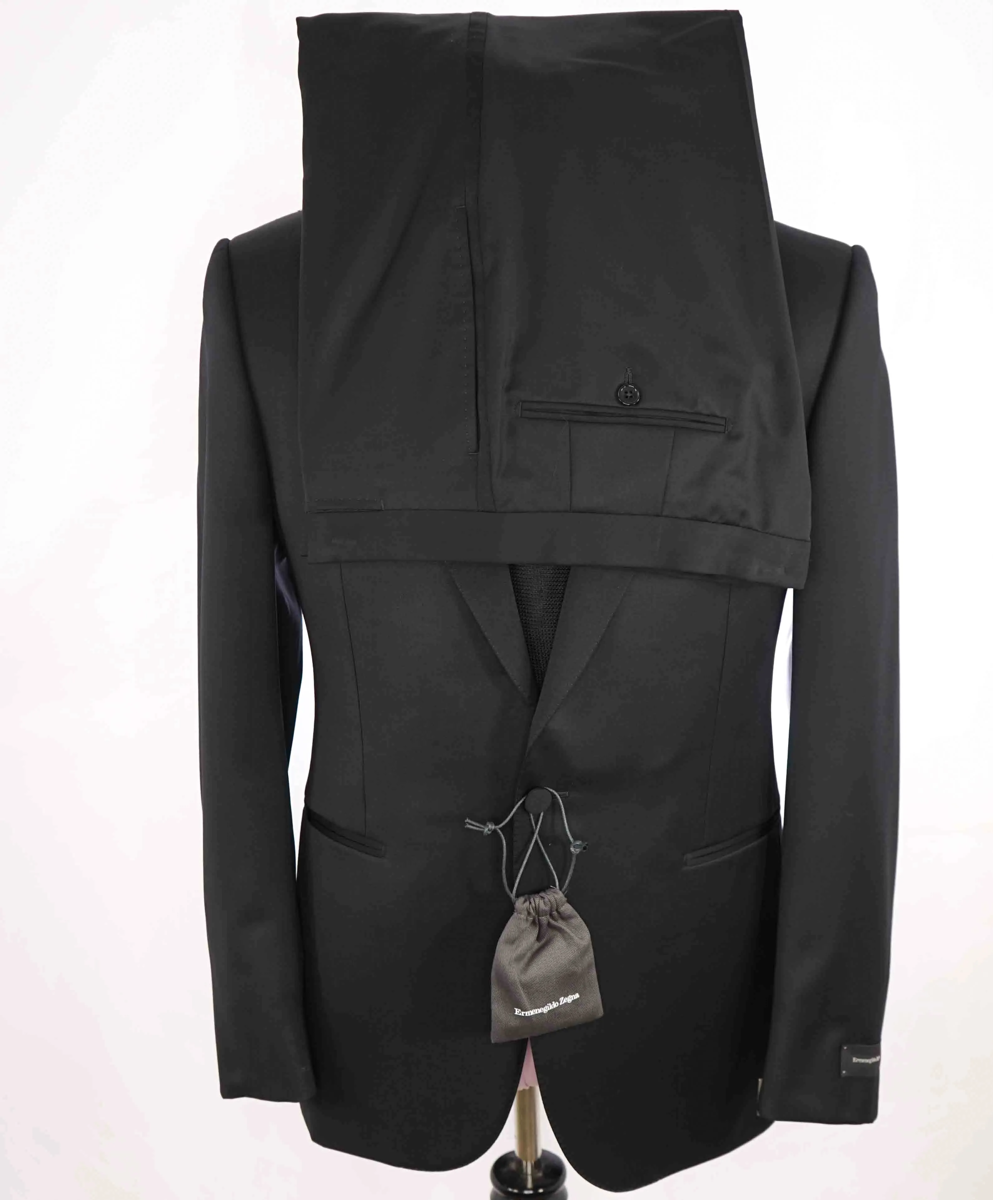 $3,995 ERMENEGILDO ZEGNA -"MICRONSPHERE MILA" PEAK LAPEL Tuxedo - 42R