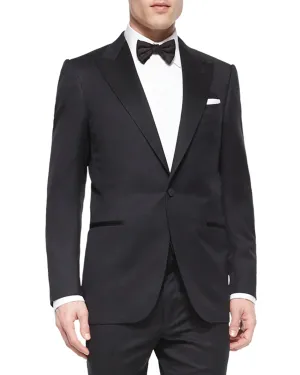 $3,995 ERMENEGILDO ZEGNA -"MICRONSPHERE MILA" PEAK LAPEL Tuxedo - 42R