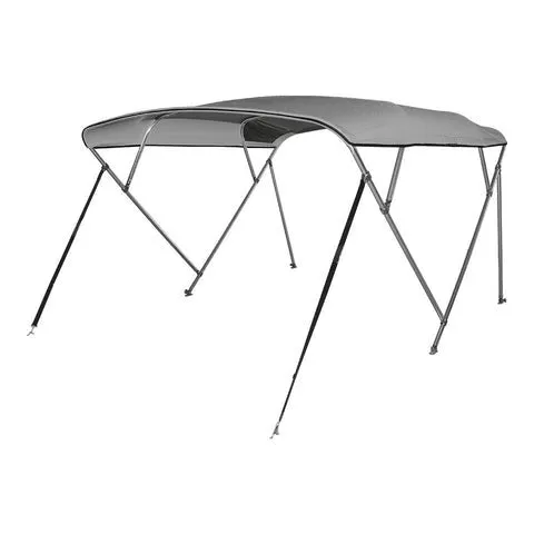 4 Bow Bimini Top Gray with Rear Support Poles