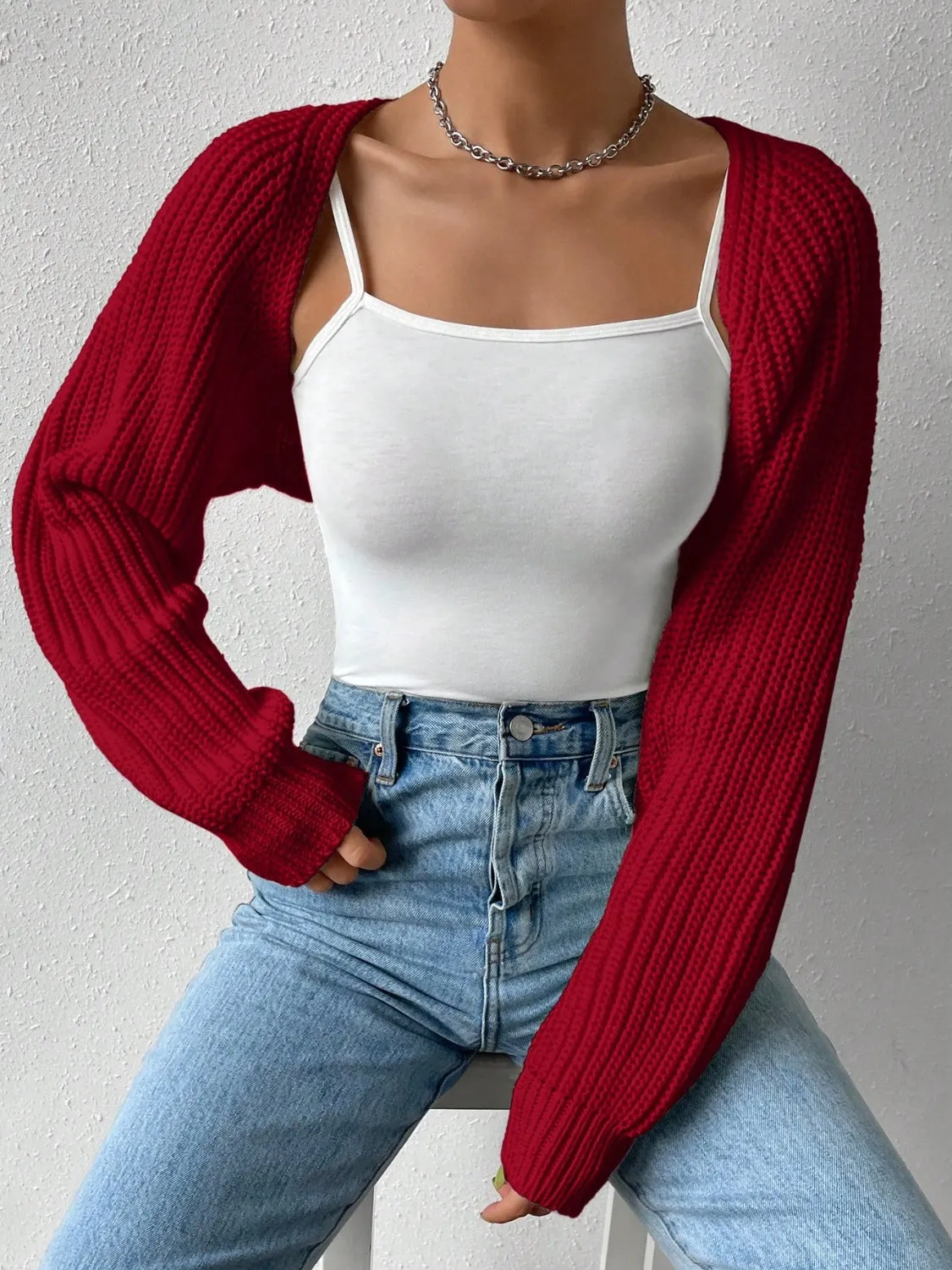 A Little Chill Cropped Cardigan