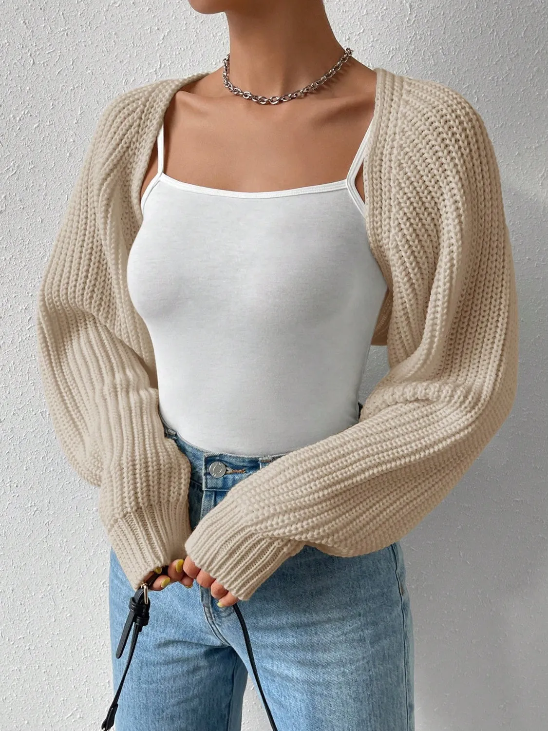 A Little Chill Cropped Cardigan