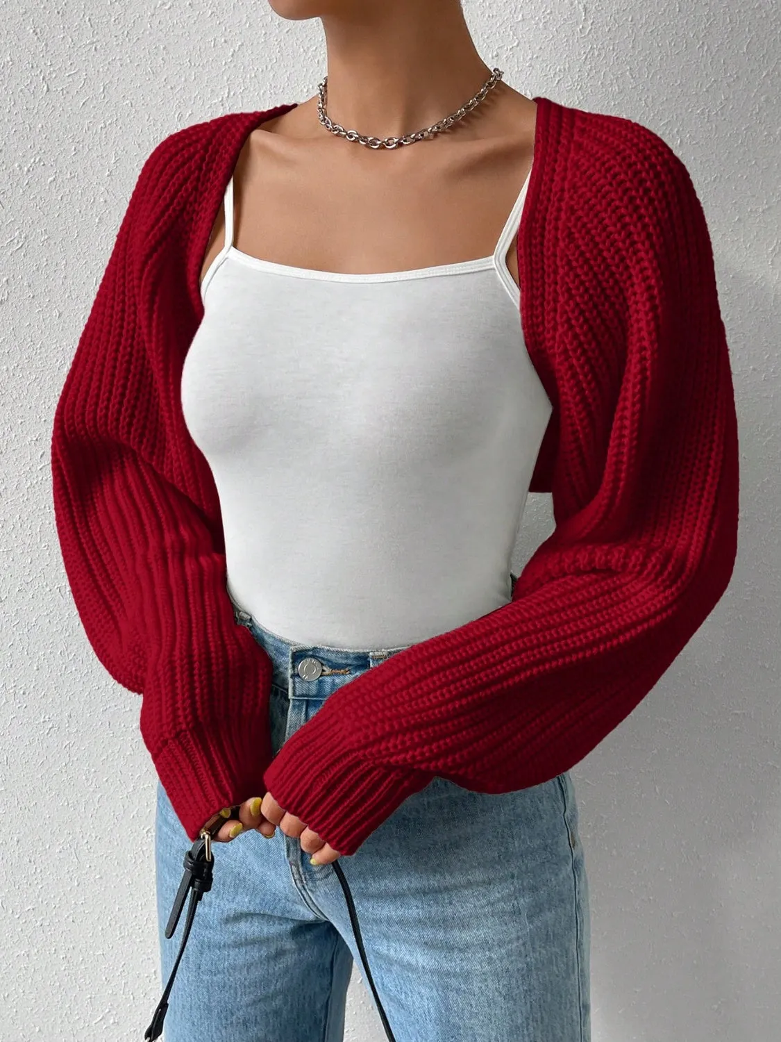 A Little Chill Cropped Cardigan