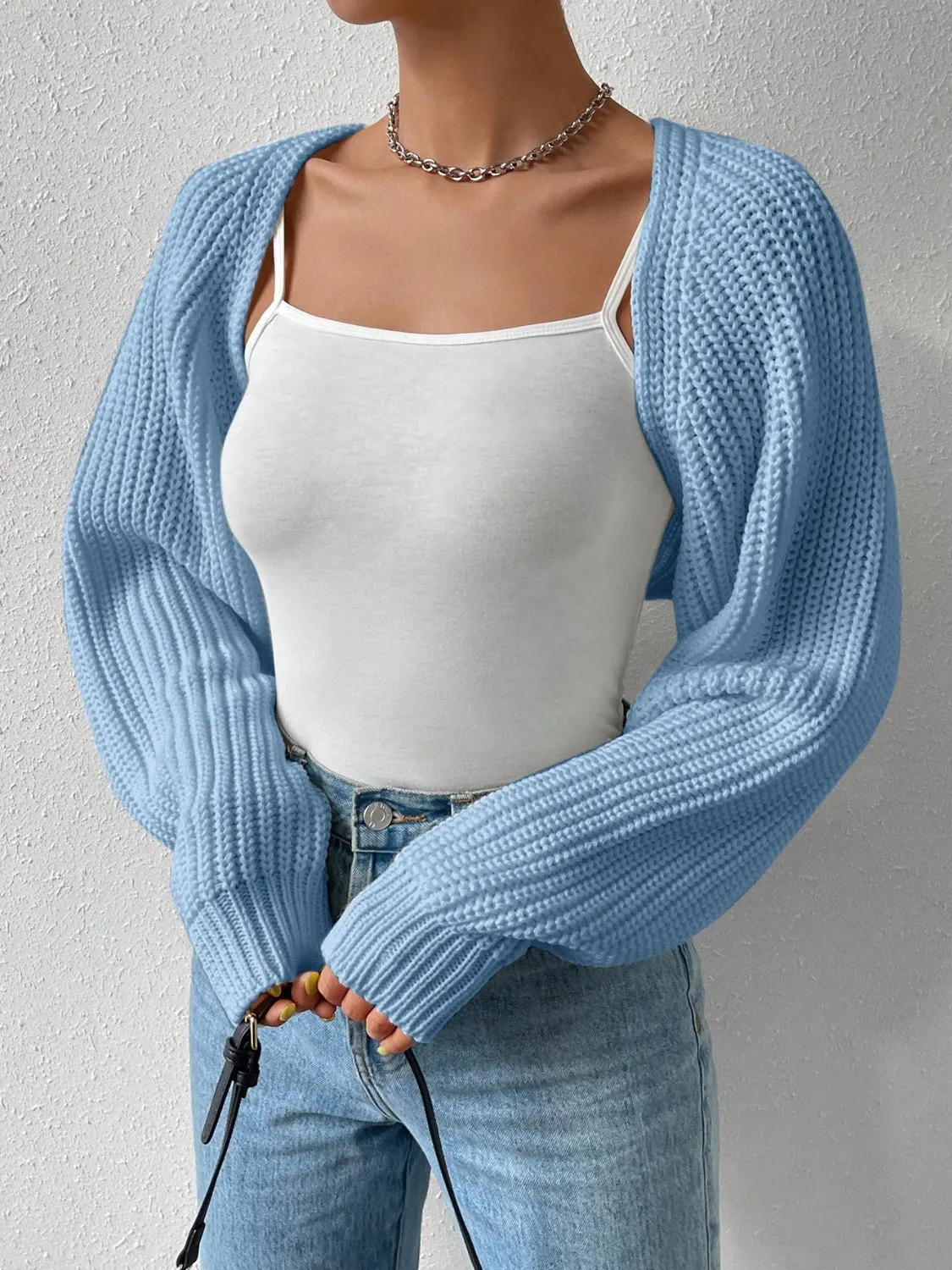 A Little Chill Cropped Cardigan