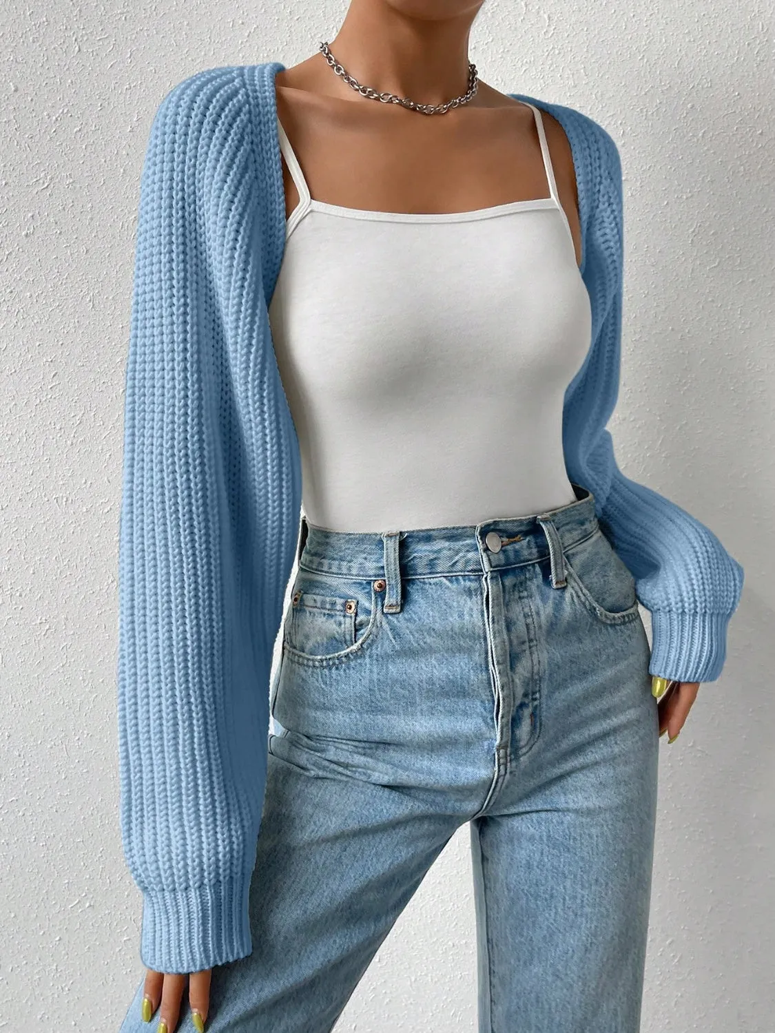 A Little Chill Cropped Cardigan