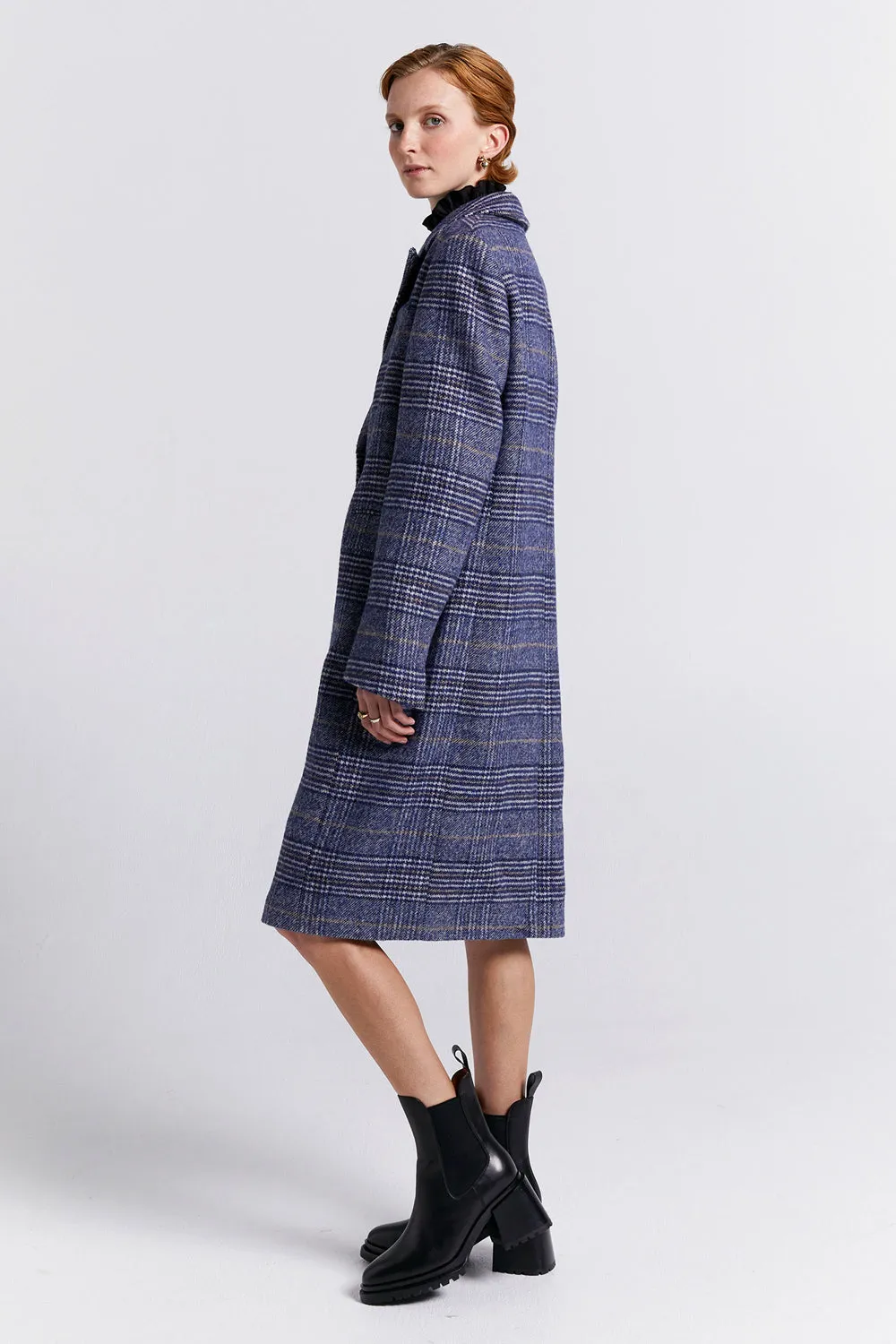 Acreage Double Breasted Coat Navy