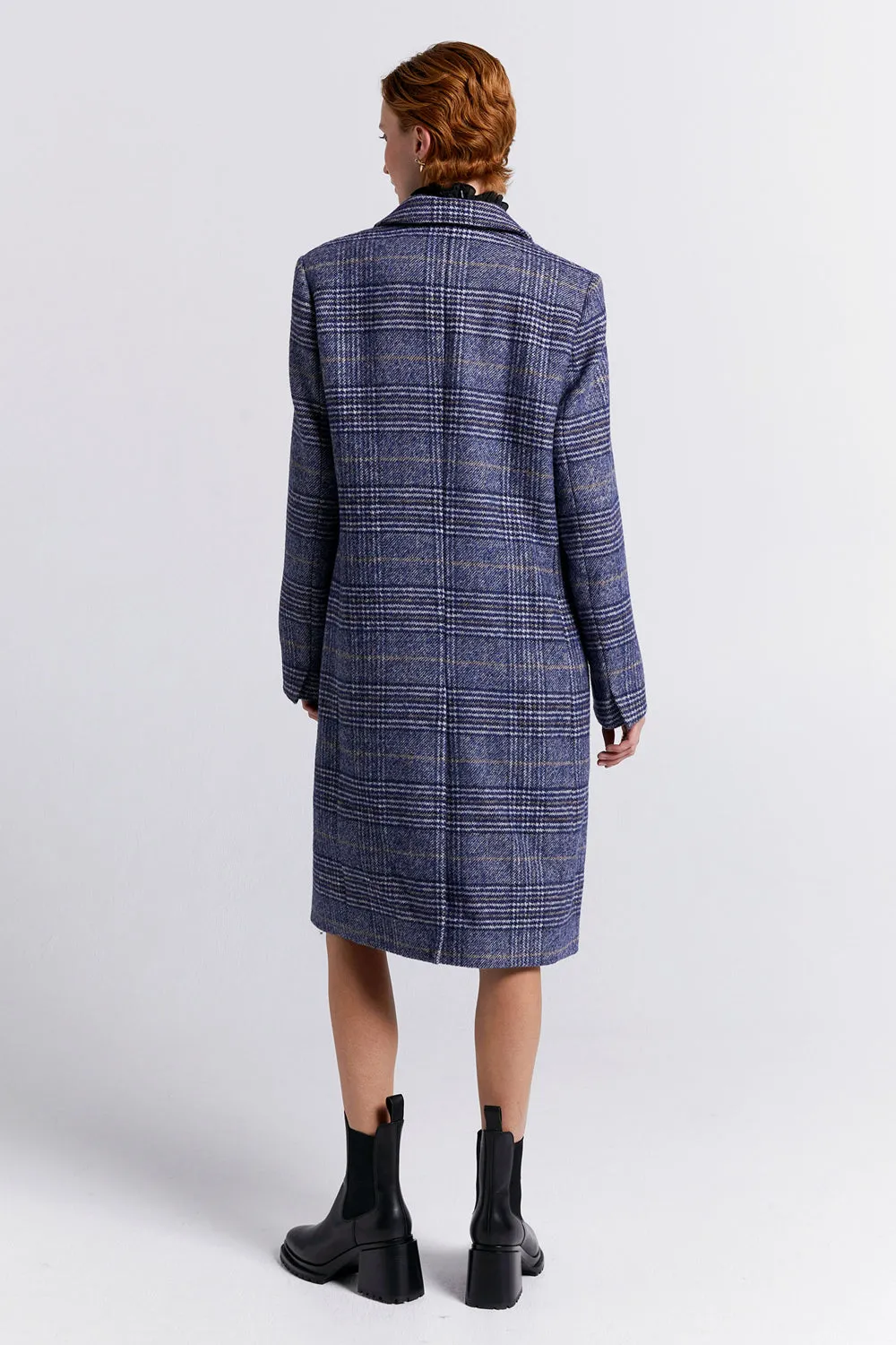 Acreage Double Breasted Coat Navy