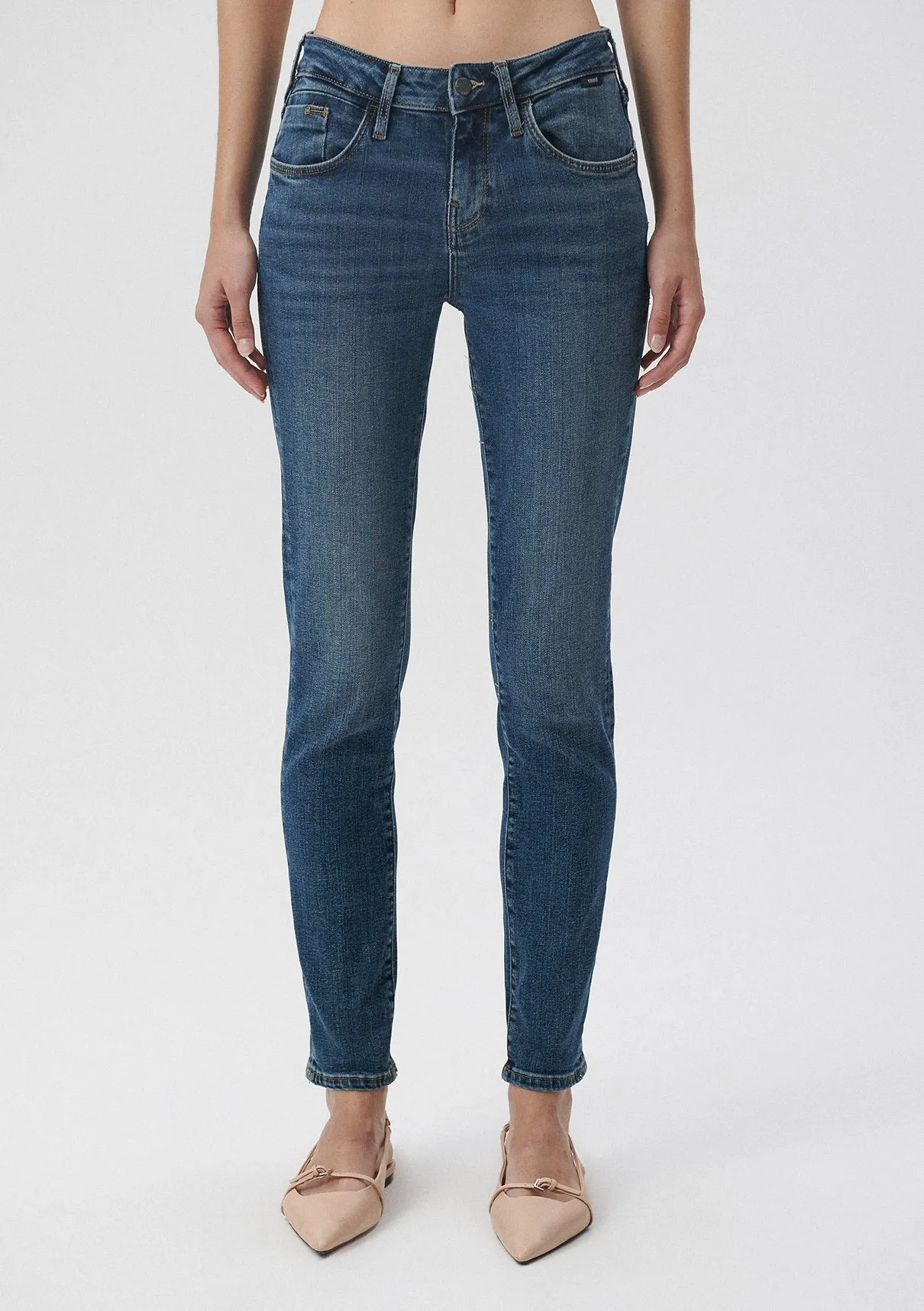 Ada Mid Shaded Denim Jean Pants