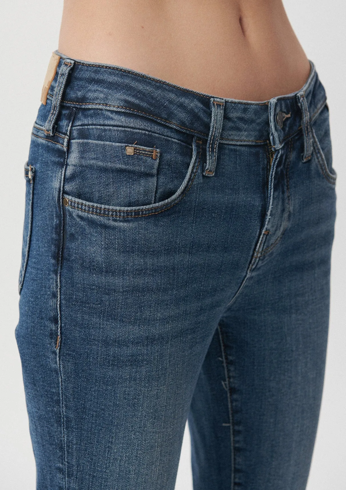 Ada Mid Shaded Denim Jean Pants