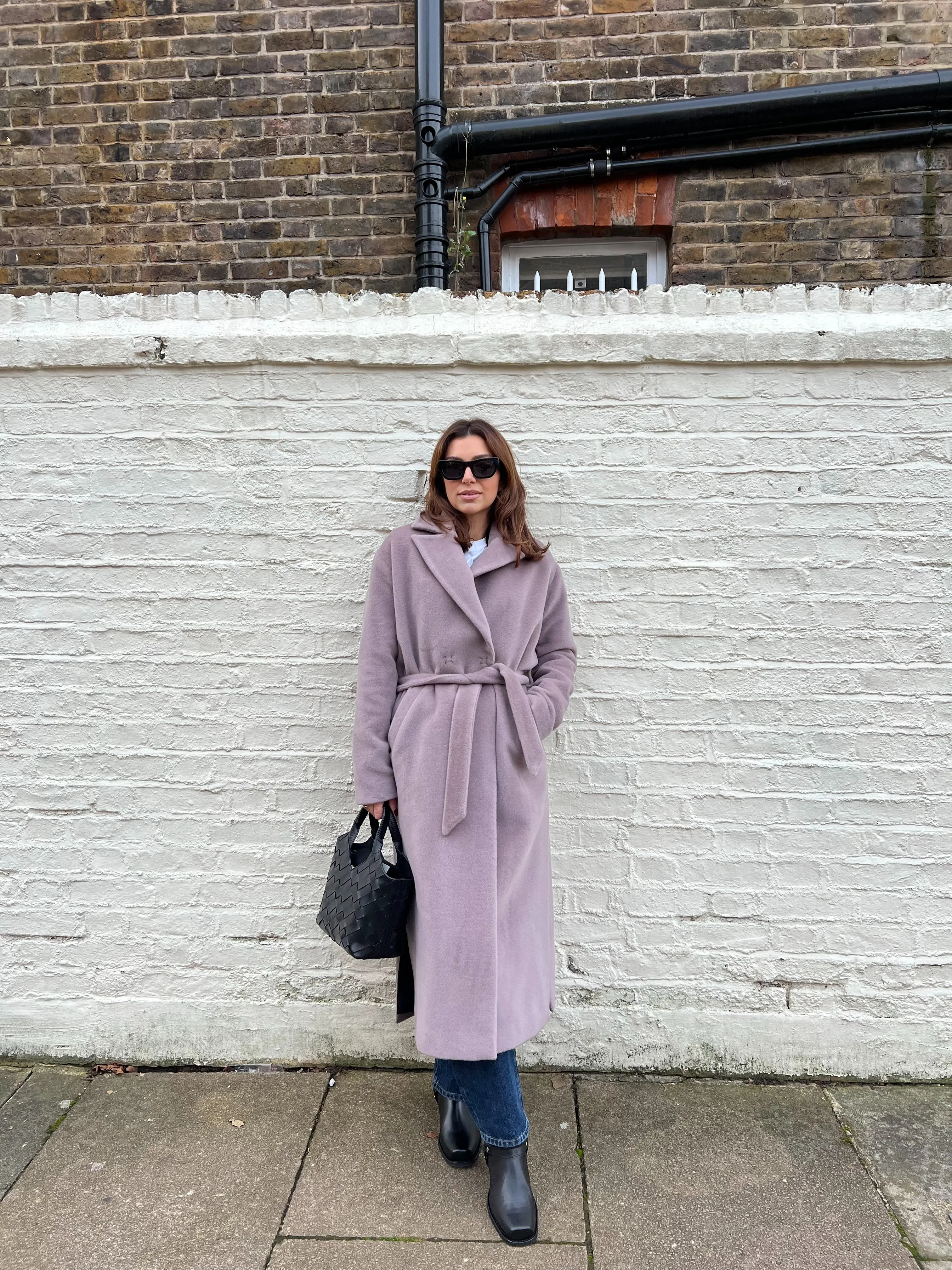 Alpaca Coat - Rose Stone