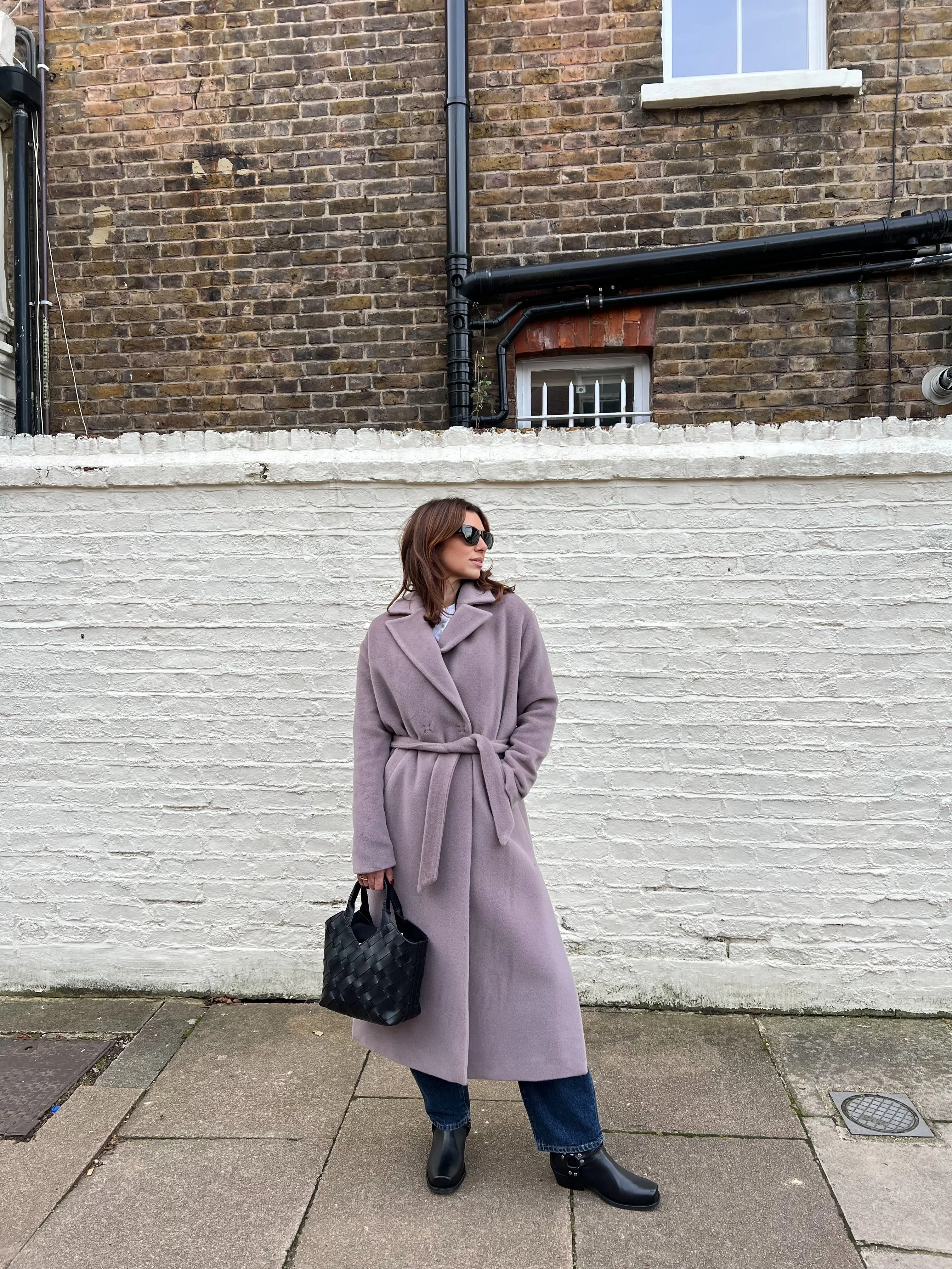 Alpaca Coat - Rose Stone