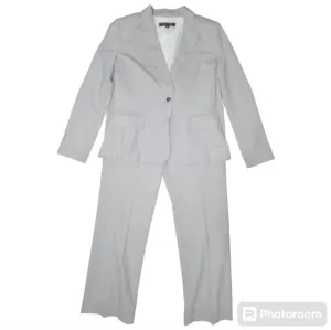Anne Klein Suit | Wool blend grey checkered blazer &amp; pants, size 10 EUC