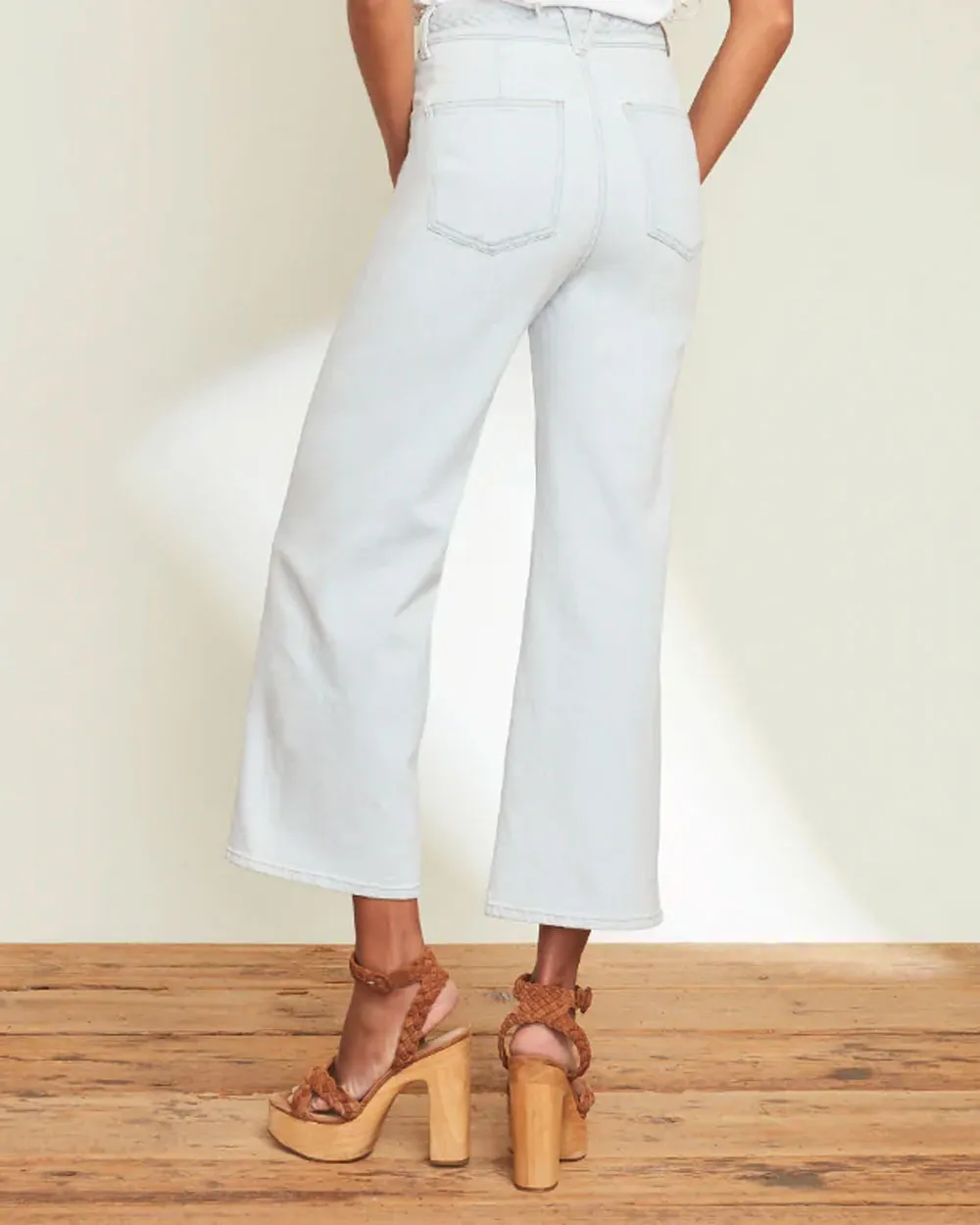 Aspen Grant Braided Waist Wide Leg Jean