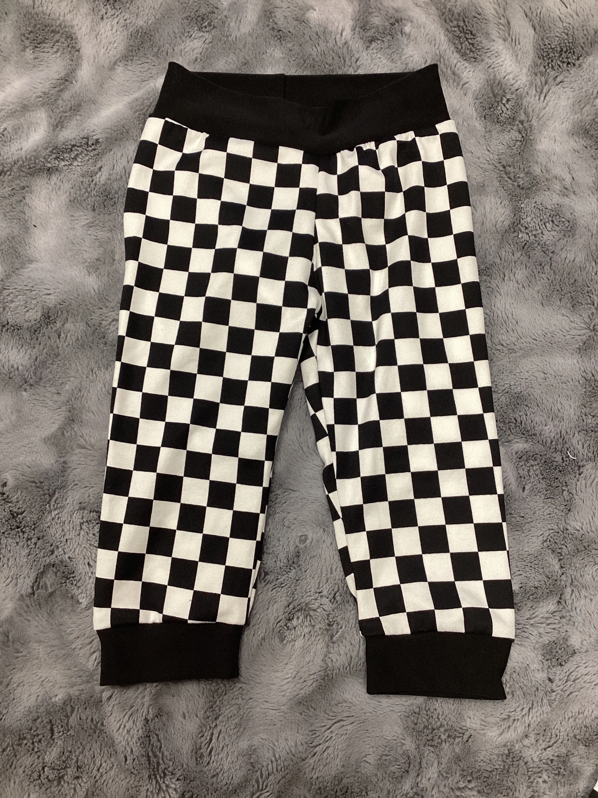 Black and white Checkered Pants