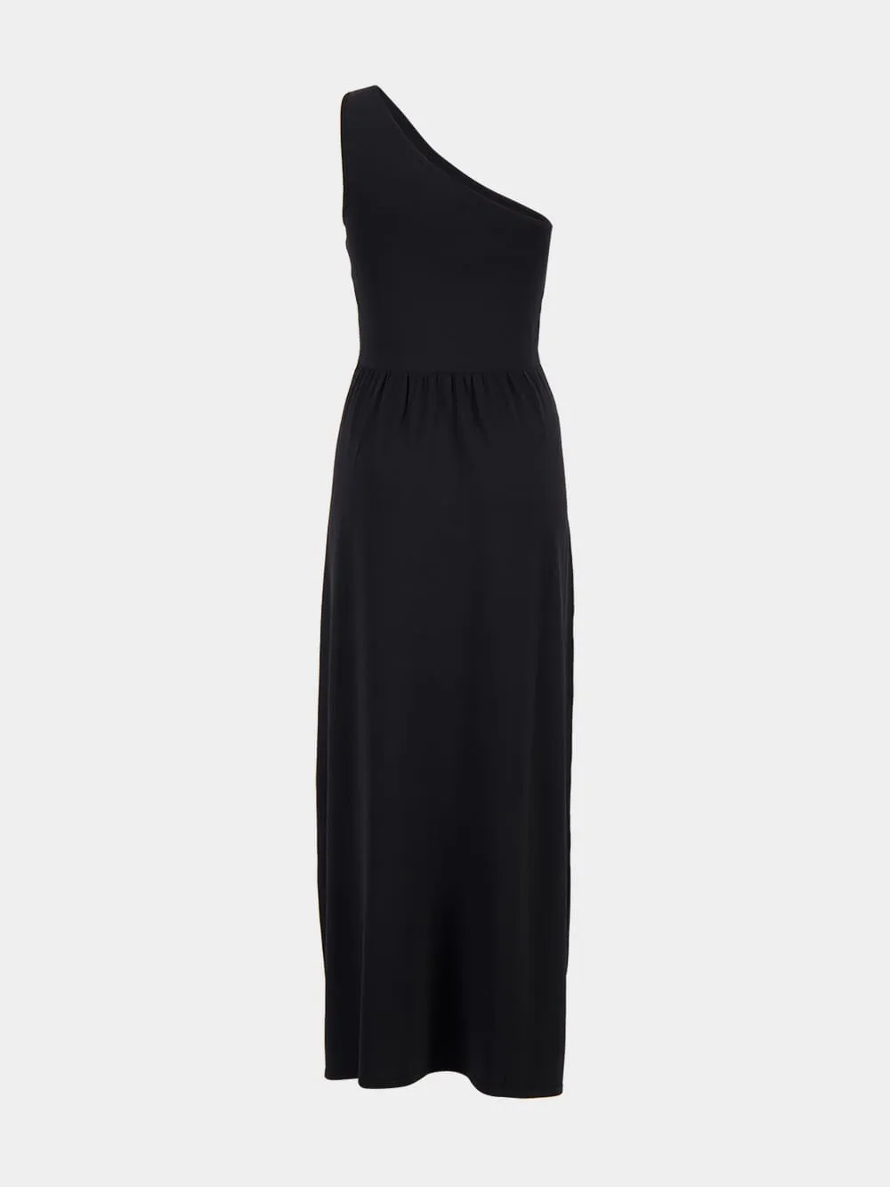 Black Asymmetric Knit Dress