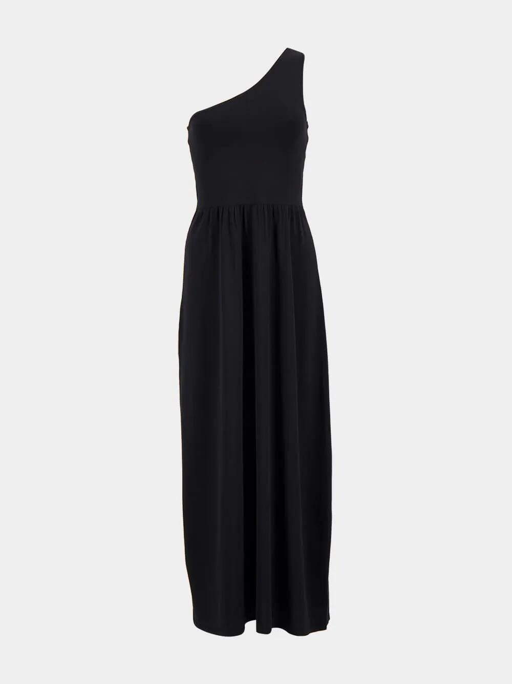 Black Asymmetric Knit Dress