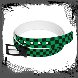 BLK/GRN Checkered Belt