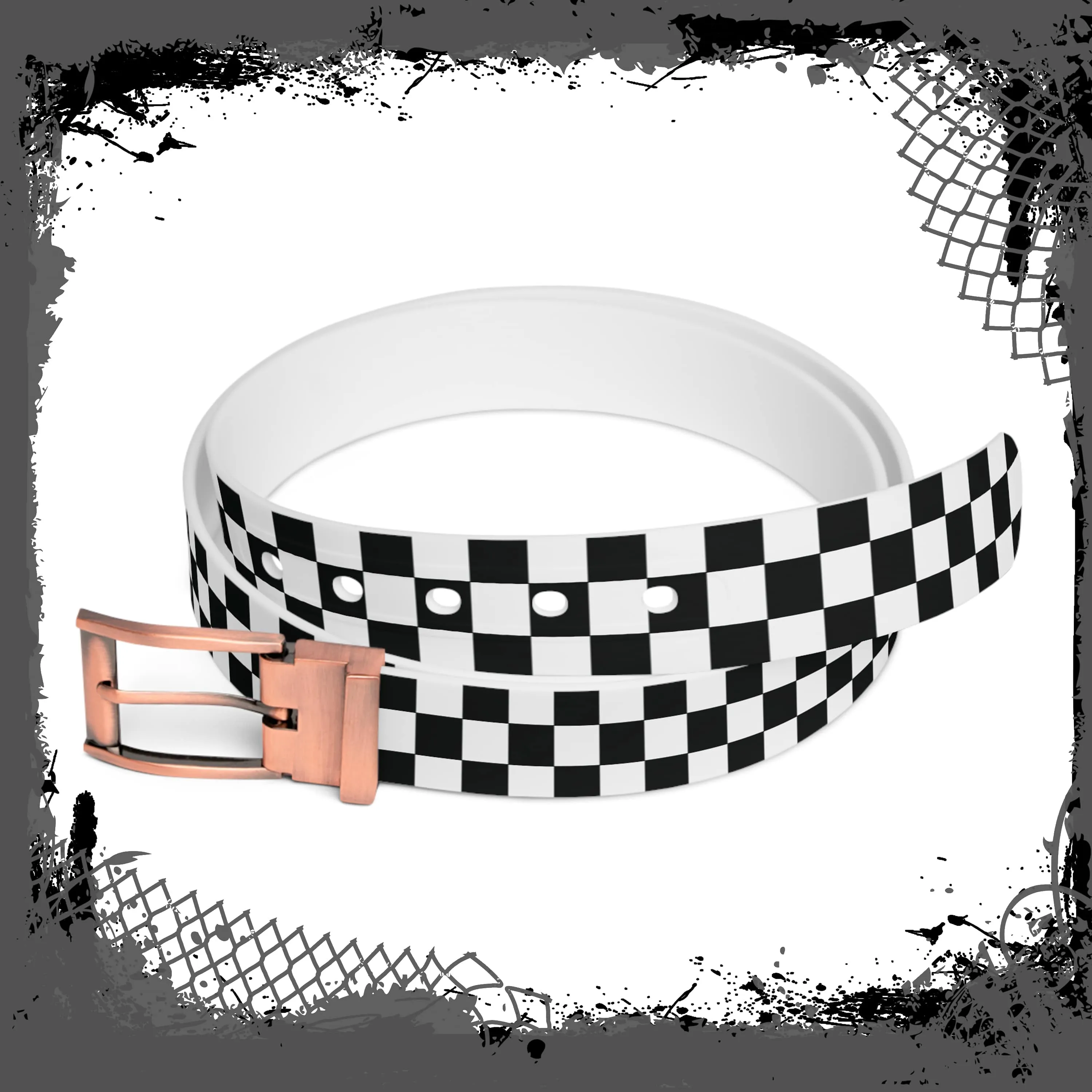 BLK/WHT Checkered Belt