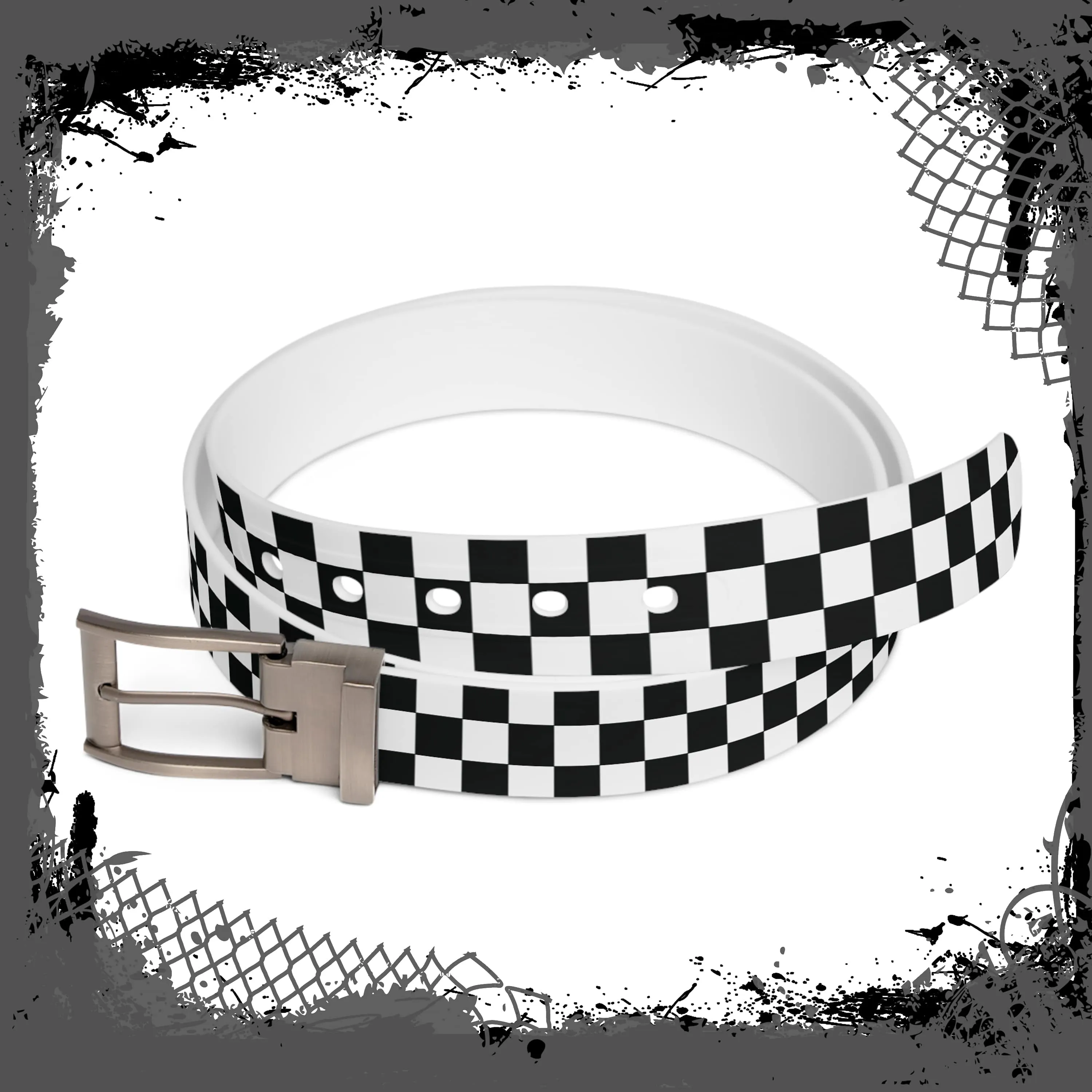 BLK/WHT Checkered Belt