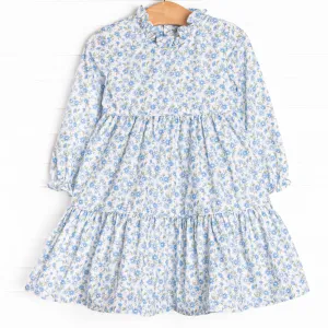 Blue Berry Blooms Dress, Blue