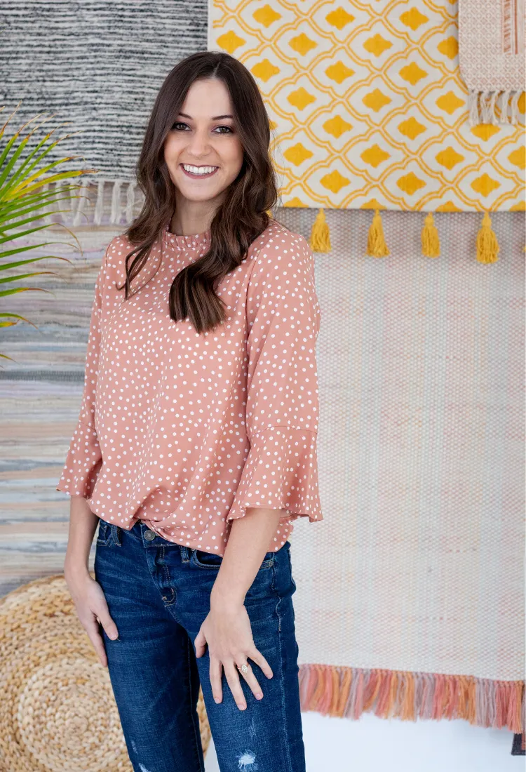 Blushing Bell Top-Final Sale