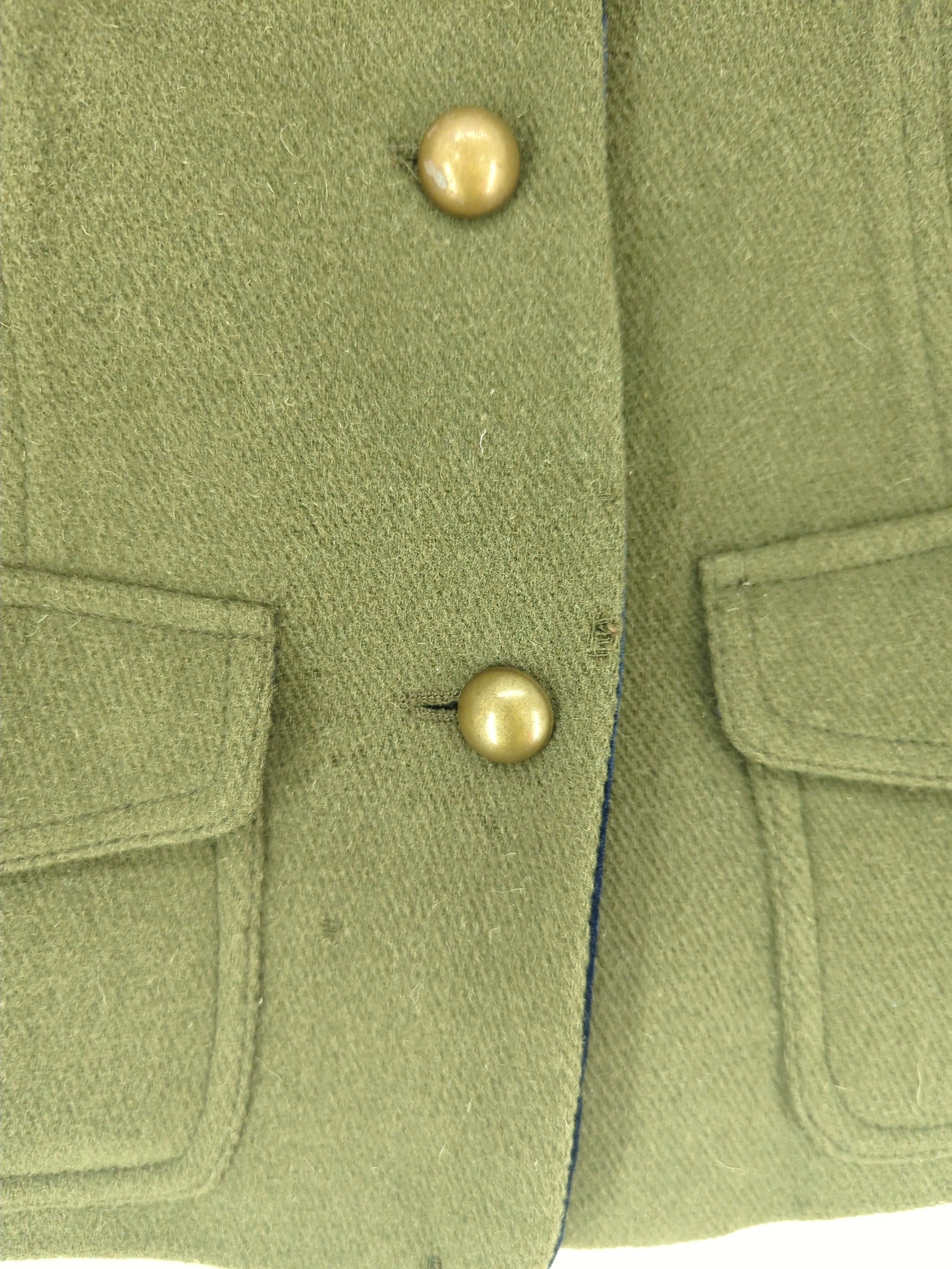 Boden Women's Blazer UK 12 Green Wool with Polyamide, Polyester, Viscose