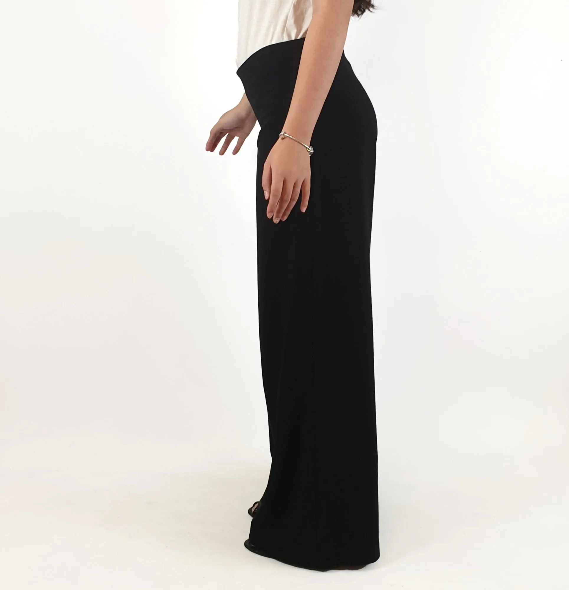 BODY by Dainy black low rise wide leg pants size S (small fit, best fits 6-small 8)