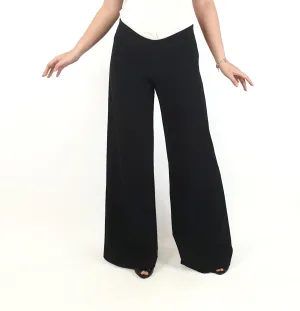 BODY by Dainy black low rise wide leg pants size S (small fit, best fits 6-small 8)