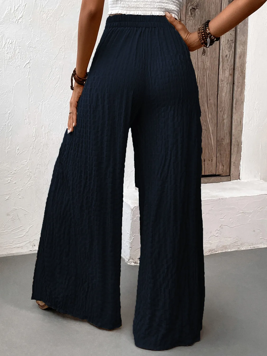 Boho Honey Tied Slit Wide Leg Pants (2 Colors)