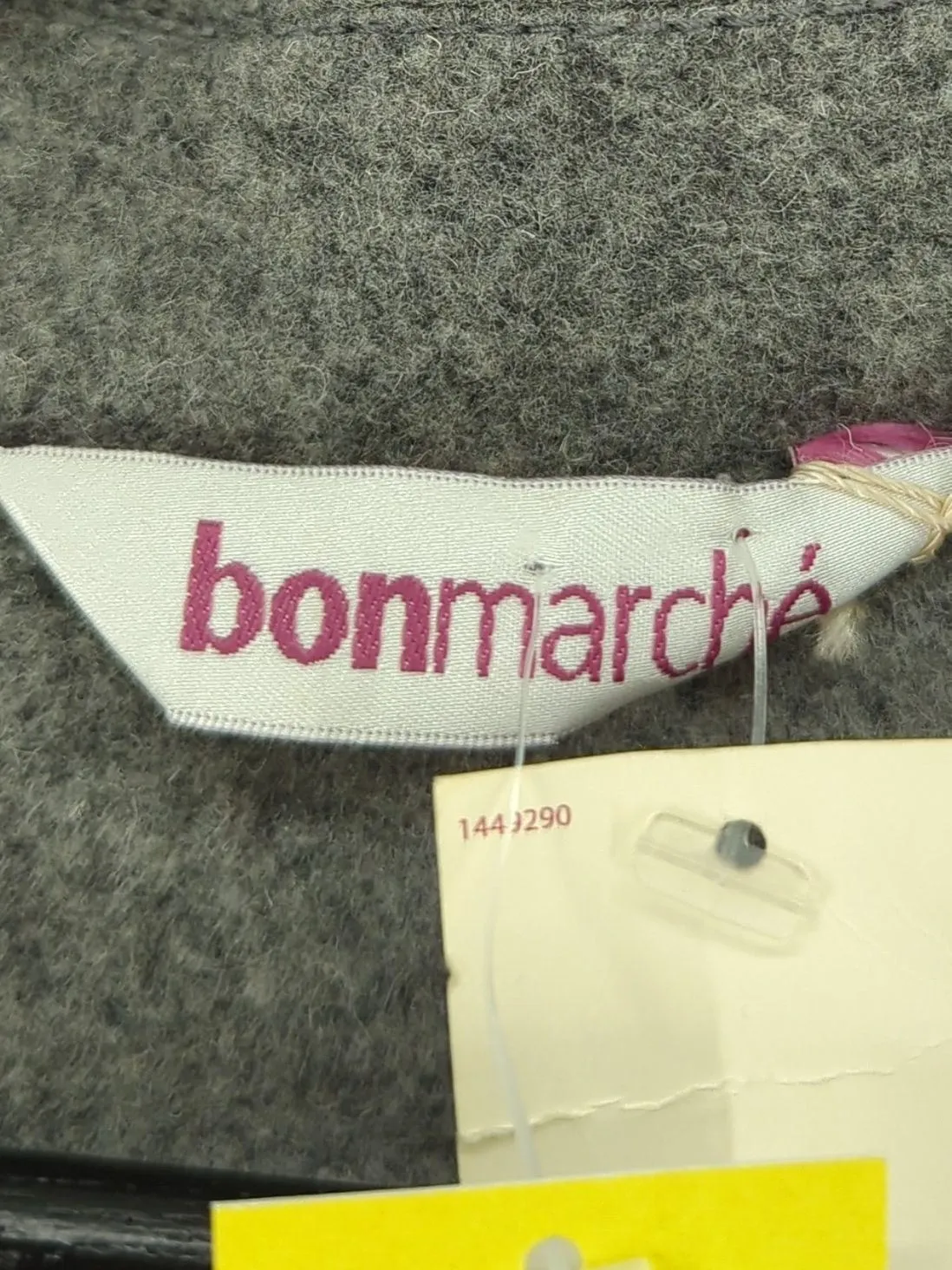 Bonmarche Women's Coat UK 18 Grey Wool with Polyester