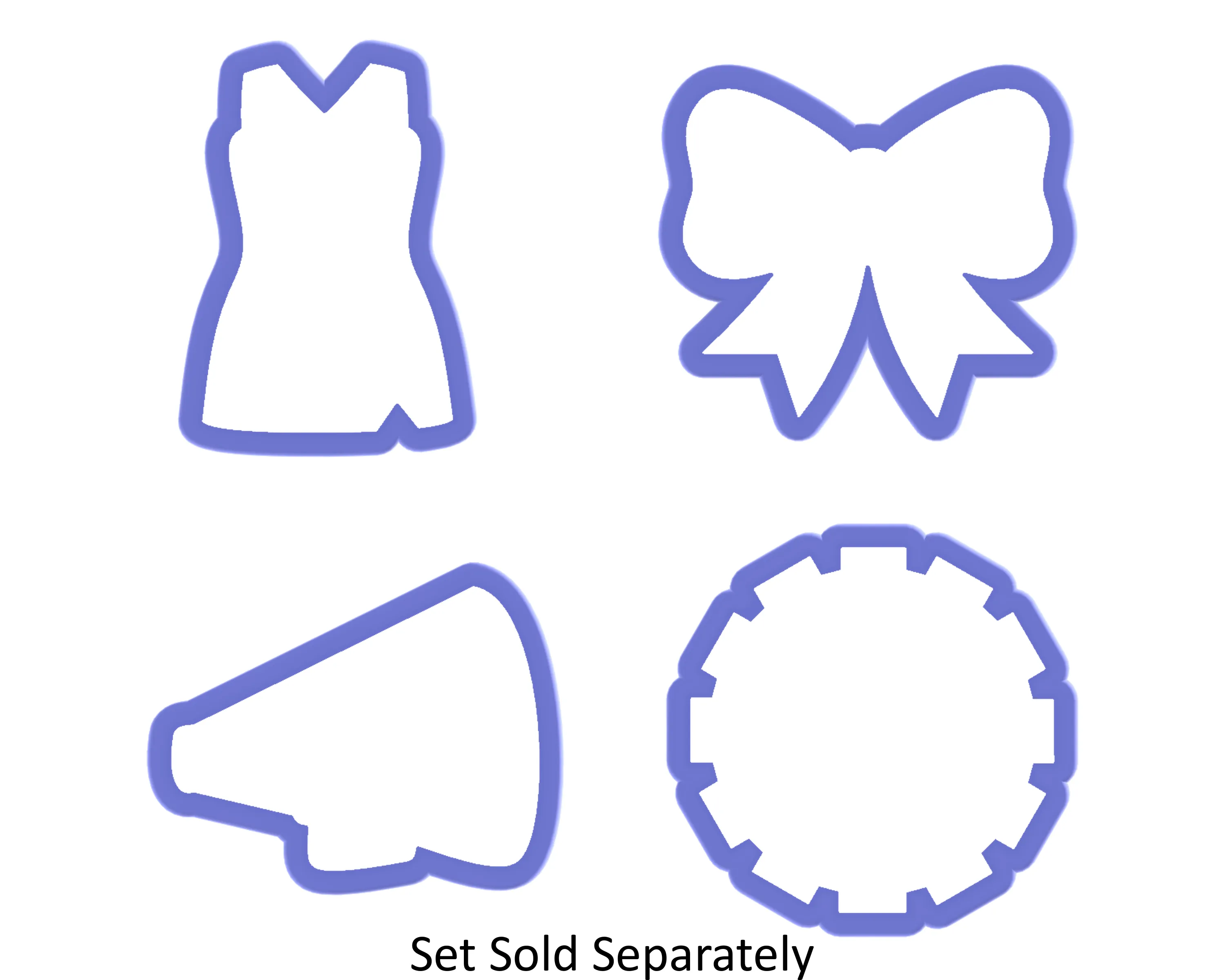 Bow #1- Cheer Bow Cookie Cutter