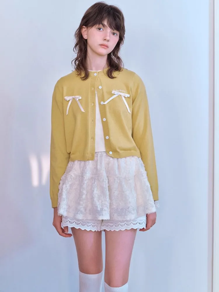 Bow tie cardigan【s0000007067】