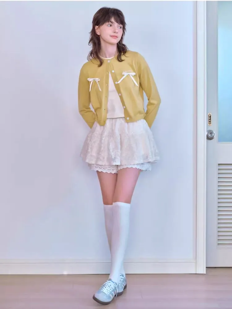 Bow tie cardigan【s0000007067】
