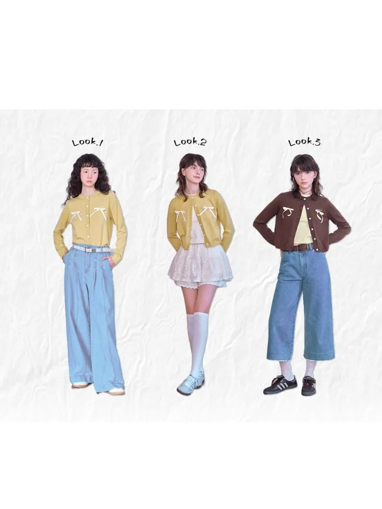Bow tie cardigan【s0000007067】