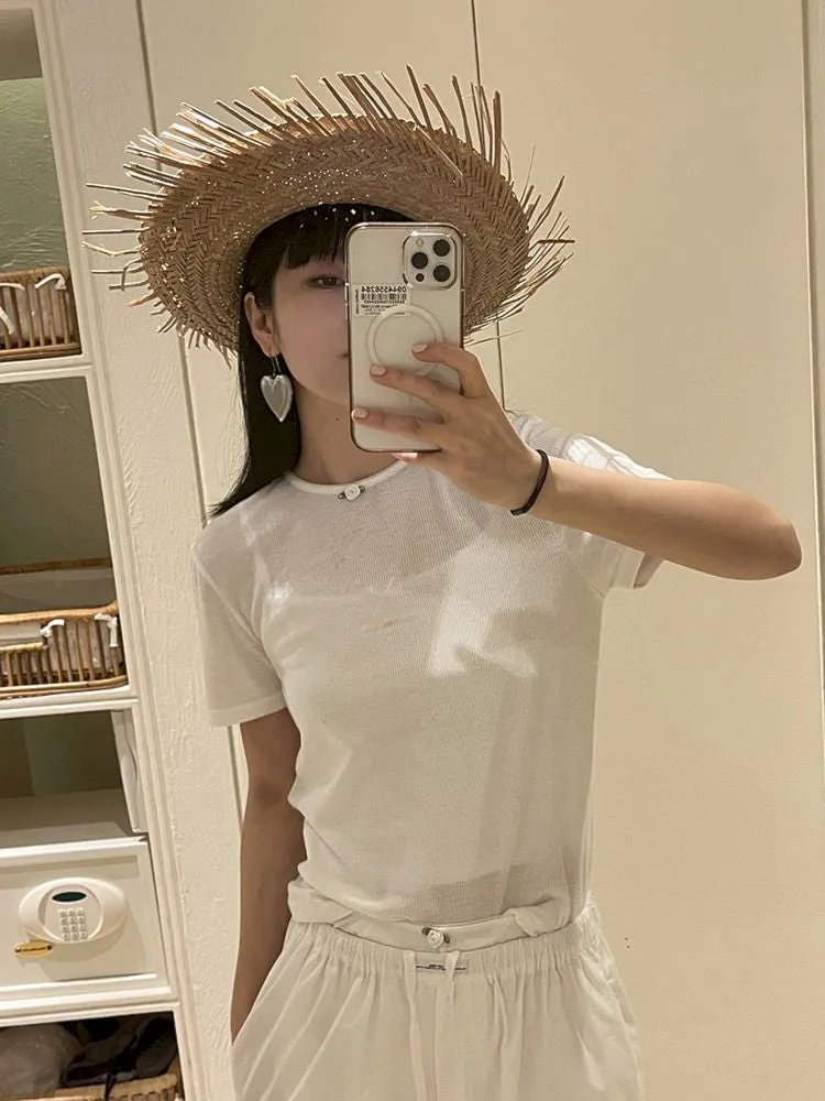 Bow Tie Flower Embellished Short Sleeve Shorts Set【s0000007448】