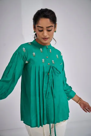 Bow Tie Top with Handwork