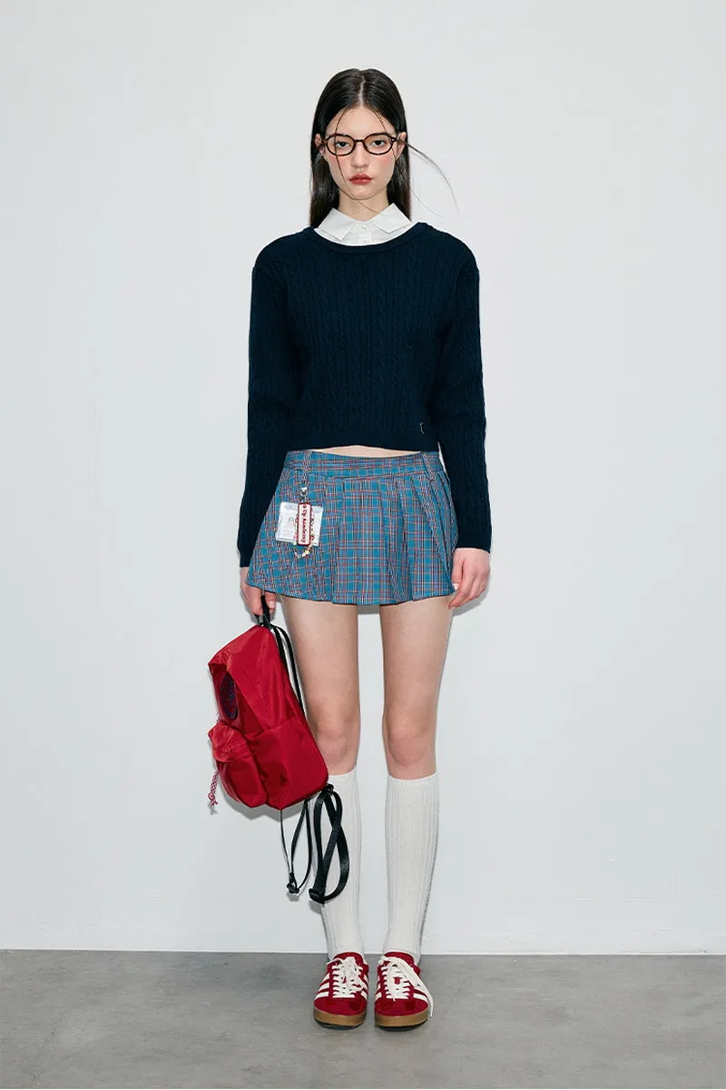 Bow Tie Twist  Pullover Sweater