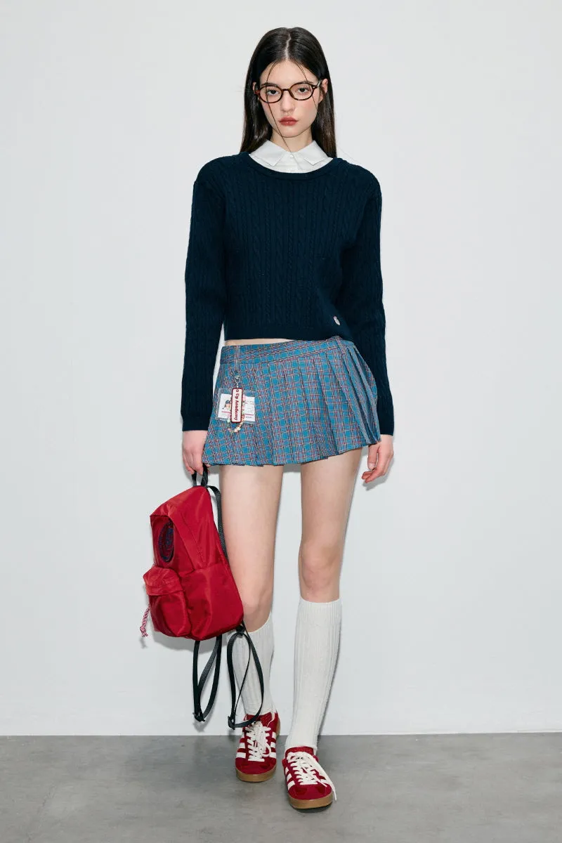 Bow Tie Twist  Pullover Sweater