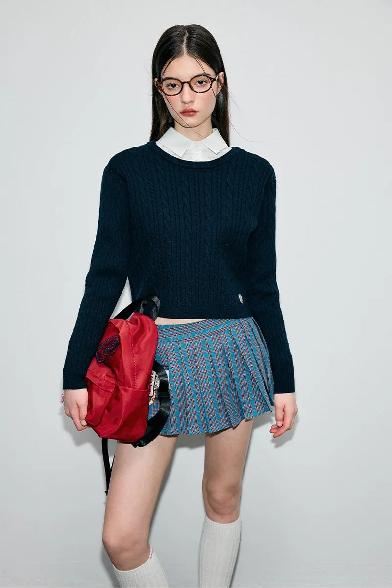 Bow Tie Twist  Pullover Sweater