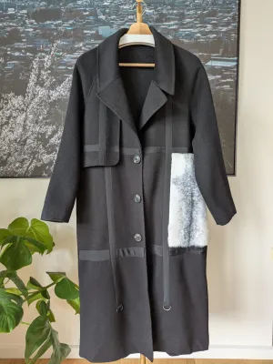 Brand New 100% Wool Coat Size 10-14 FREE SHIPPING High Quality Wool 054